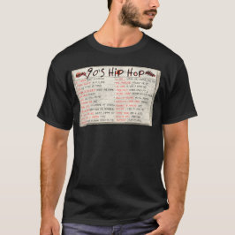 90er Hip Hop Rap Mix Tape Cassette T-Shirt