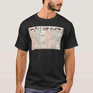 90er Hip Hop Rap Mix Tape Cassette T-Shirt