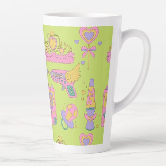 90er-Ikonen-Muster Milchtasse (Rechts)