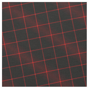 90er Inspiriert Kariertes Muster Grunge Red Black  Stoff