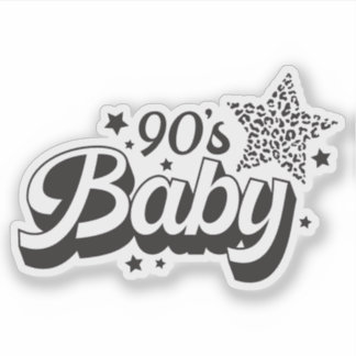 90er Jahre Baby Custom-Cut Vinyl Aufkleber