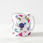 90er Jahre Formen Kaffee Tasse (VorderseiteRechts)