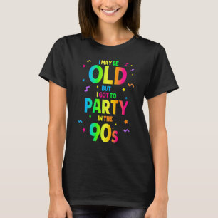90er Jahre für Damen-Rave-Outfit & Extravagantes K T-Shirt