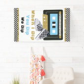 90er Jahre Hip Hop BOY Baby Shower| Blue & Gold Banner (Insitu)
