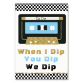 90er Jahre Hip Hop BOY Baby Shower Dip-Zeichen Tischnummer (Vorderseite)
