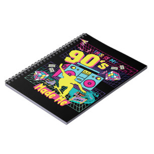 90er Jahre Hip Hop Vibes Retro machte mich Notizblock
