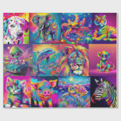 90er Jahre Inspiriertes Wrapping Paper Geschenkpapier (Flach)