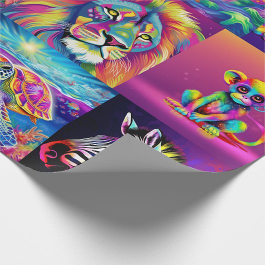 90er Jahre Inspiriertes Wrapping Paper Geschenkpapier (Ecke)