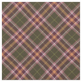 90er Jahre Karierter Fall Muster Grün braun Natur Stoff (Nahaufnahme)