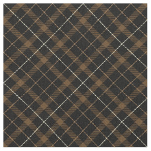 90er Jahre Kariertes Muster Brown Grunge Earthy Da Stoff