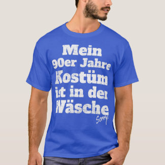 90er Jahre Kostüm in Lingerie Retro Outfit 90er T-Shirt