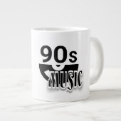 90er-Jahre-Musik - Jumbo-Tasse (Vorderseite Rechts)
