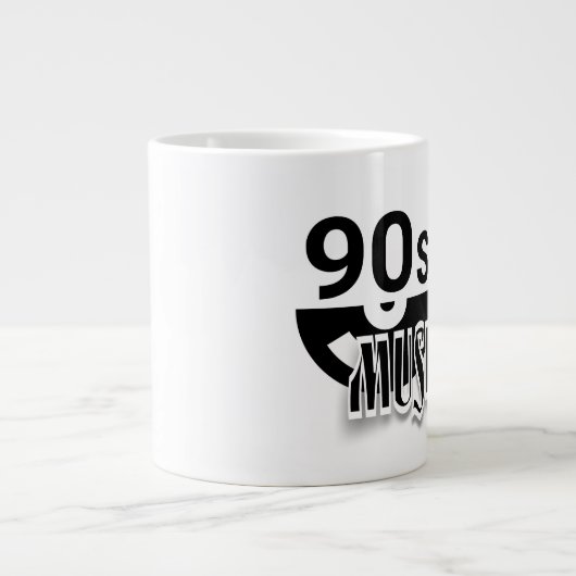 90er-Jahre-Musik - Jumbo-Tasse (Vorderseite)