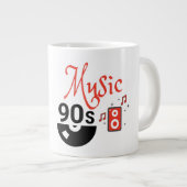90er-Jahre-Musik - Jumbo-Tasse (Vorderseite Rechts)