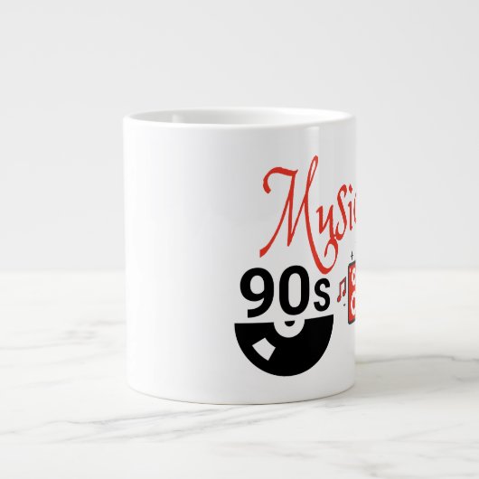 90er-Jahre-Musik - Jumbo-Tasse (Vorderseite)