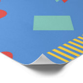 90er Jahre nahtloses Muster. Hintergrund für Memph Poster (Ecke)