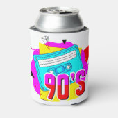 90er Jahre Old School Vibes Shirt Designs Geschenk Dosenkühler (Kanne Rückseite)