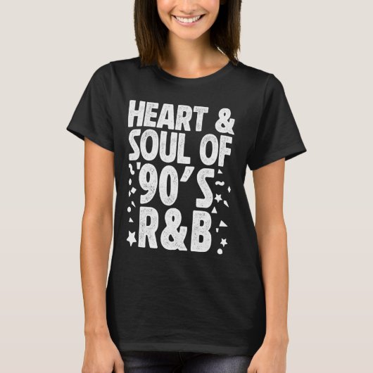 90er Jahre R&B Music For Men Women Girl RnB Lover  T-Shirt (Vorderseite)