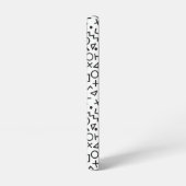 90er Jahre Schwarz-Weiß-Formen-Muster Samsung Galaxy Hülle (Linke Seite)