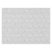 90er Jahre Schwarz-Weiß-Retro-Formen-Muster Tischdecke (Vorderseite (Horizontal))