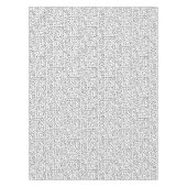 90er Jahre Schwarz-Weiß-Retro-Formen-Muster Tischdecke (Vorderseite)