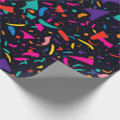 90er Jahre Stil Confetti Wrapping Paper Geschenkwr Geschenkpapier (Ecke)