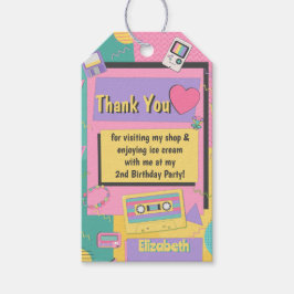 90er Jahre Thema Geburtstagsparty Gunst Tag Geschenkanhänger