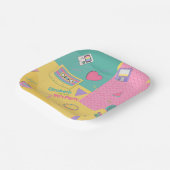 90er Jahre Thema Geburtstagsparty Teller (Gewinkelt)