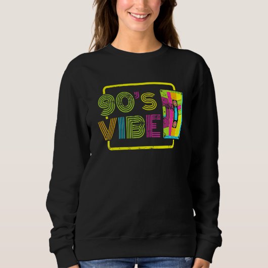 90er Jahre Vibe Audio Tape Kid Audiotape Music T-S Sweatshirt (Vorderseite)