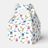 90er-Jahre Vibe Simple Shapes & Konturen Gefälligk Geschenkschachtel (Rückseite)