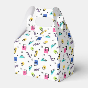 90er-Jahre Vibe Simple Shapes & Konturen Gefälligk Geschenkschachtel