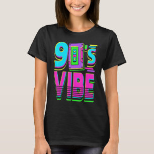 90er-Jahre Vintager Radio Cassette Retro-Rückwärts T-Shirt