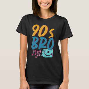 90er Jahre Vinyl 1990er Bro Costume Party Music Ge T-Shirt