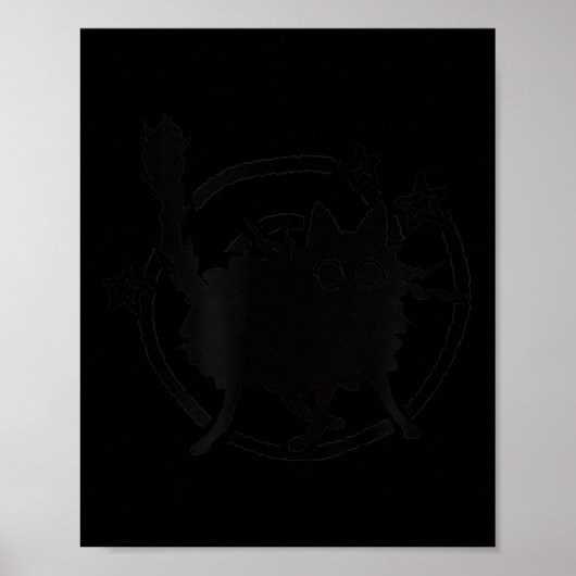 90er Jahre Y2k Funny Beängstigend Tomcat Cat wird  Poster (Vorne)