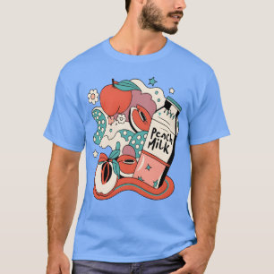 90er japanische Ästhetik Pfirsich-Milch Mädchen T-Shirt