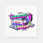 90er-Junggeselinnen-Abschied Serviette (Vorderseite)