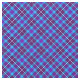 90er Kariert Grunge Lila Blue Pattern Trendy Unise Stoff