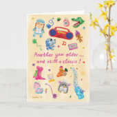 90er-Kinder-Geburtstag Karte (Gelbe Blume)