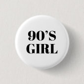 90er-Mädchen Button (Vorderseite)