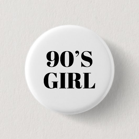 90er-Mädchen Button (Vorderseite)