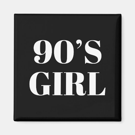 90er-Mädchen Magnet (Vorne)