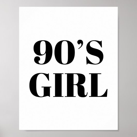 90er-Mädchen Poster (Vorne)