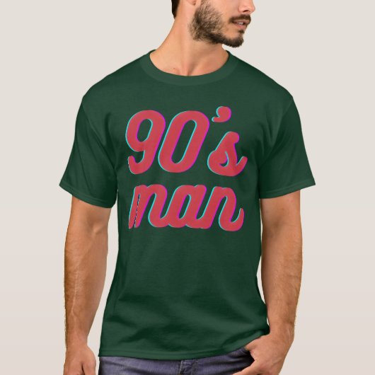90er Mann gelber Junge T-Shirt (Vorderseite)