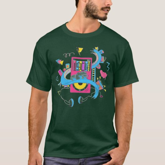 90er-Musik lustig T-Shirt (Vorderseite)