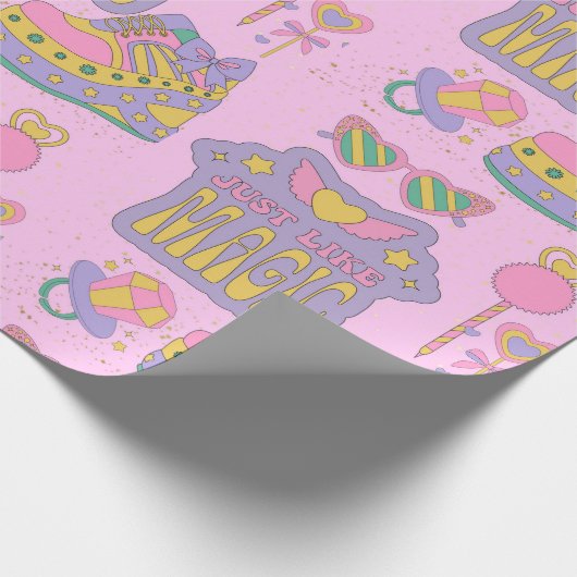 90er Musterschuhe Geschenkpapier (Ecke)