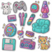 90er Prop Pack Aufkleber – Glitter (Vorderseite)