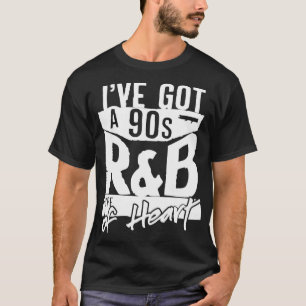90er R&B Throwback 1990er Herz Zitat Liebeslieder T-Shirt