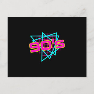 90er Retro 1990 Vintag 90er Lover 90er-Kostüm Postkarte