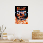 90er Retro-Bowling-Bootleg Poster (Küche)
