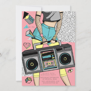 90er Retro-Party Event Einladung